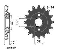 SUNSTAR 381-15 Pignone catena