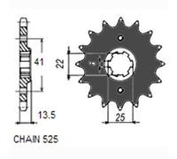 SUNSTAR 405-16 Pignone catena