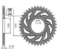SUNSTAR 5-3437-37 REAR SPROCKET 520 37T ERG DUCATI 999 S 2003