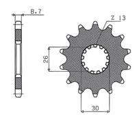 SUNSTAR 52417 FRONT SPROCKET 530 17T TRIUMPH SPEED TRIPLE 955 2000