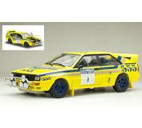 SUNSTAR SS4255 AUDI QUATTRO A2 N.1 WINNER RALLY HONG KONG 1986 BLOMQVIST-BERGLUN
