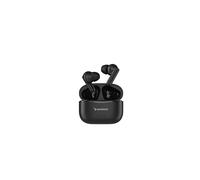 Sunstech Wavepods One - Cuffie wireless TWS con custodia di ricarica, design ergonomico e microfono a mani libere, nero