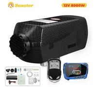 Sunster 8KW 12V Riscaldatore ad aria diesel Riscaldatore di parcheggio per auto universale Autonomia con monitor LCD remoto Trasmissione vocale per Mot
