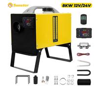Sunster 8KW Riscaldatore per auto Riscaldatore ad aria diesel 12V/24V Riscaldatore di parcheggio con interruttore LCD Riscaldamento rapido del telecomando per camion rimorchio RV