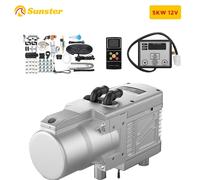 Sunster Auto Diesel/Benzina 12V 5KW Dual Mode Preriscaldatore Riscaldatore di Liquido Carburante Interruttore LCD Dispositivo di Riscaldamento di Parcheggio Per Camion Van