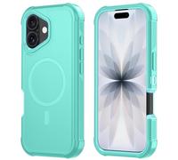 SunStory Custodia magnetica per iPhone 17, compatibile con MagSafe, custodia integrale resistente a 3 strati, protezione contro le cadute di grado militare, custodia protettiva ibrida 3 in 1 per