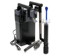SunSun HBL-803 Filtro a Zainetto per Acquario Fino a 150 l, Filtro Esterno Hang on da 500 l/h e 6W, con Materiali filtranti Inclusi