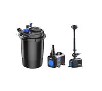SunSun Kit ECO CPF 10000L filtro UV-C, pompa e giochi d’acqua inclusi