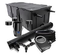 SunSun Set Filtro 90000l Chiarificatore laghetto 72W Pompa NEO10000 80W Tubo 25m Skimmer