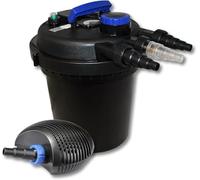 SunSun Set per laghetti Filtro a pressione 6000l Chiarificatore UVC 11W Pompa da 20W