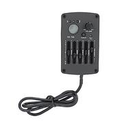Sunte di Pickup a Pareggio EQ a 5 Bande per Chitarra Acustica con Display LED Incorporato 9 V Alimentato | Kit 3-in-1 di Equalizzatore per Chitarra Acustica Premium per Controllo e Amplificatore Pro