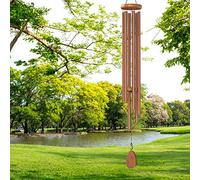 Suntimber Campanelli a vento in bronzo extra large da 158 cm per esterni con tono profondo, grande campanello a vento all'aperto, campanelli a vento da chiesa, perfetto come regalo per giardino,