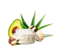 Suntribe Crema da notte biologica con acido ialuronico, retinolo e niacinamide, 50 ml, effetto anti-invecchiamento, 100% naturale, idratante, con olio di argan e aloe vera, non grassa, senza profumi,