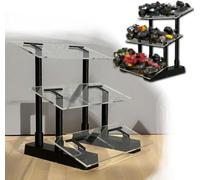 SUNUCO Espositore per modelli di auto a 3 livelli, scala 1/24, in pressofusione, organizer da scrivania per 3 modelli, ideale per esporre la tua collezione da corsa