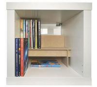 SUNUCO Inserto rialzo per libri in brossura compatibile con unità Ikea Kallax, inserti ripiani per una migliore organizzazione dei libri,