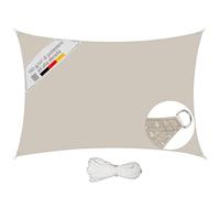 Sunula Vela Ombreggiante Impermeabile 2x3m - Senza Cucitura, PES 160g/m², Resistente a Strappo e Intemperie, con Effetto Lotus e Protezione UV 95%, per Balcone Terrazza Giardino, Taupe