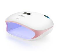 SUNUV Lampada Unghie UV LED Asciugatrice UV Unghie SUN4 per Gel Manicure Shellac con 4 Timer, LCD Display, Sensore e Asciugatura a Doppia Velocità (Rosa)