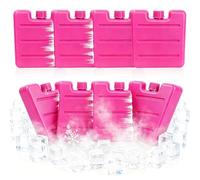sunVigorous Blocchi refrigeranti Mini riutilizzabili, Elementi Freddi Senza BPA, Cuscini refrigeranti per Scatola Pranzo, Borsa Termica, ghiacciaia, Scuola Ufficio Picnic (8Rot)