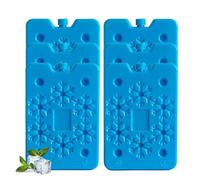 sunVigorous Panetti refrigeranti per borsa frigo - 4/6/8 pezzi da 400 ml - Elemento refrigerante ultrasottile riutilizzabile - Adatto per attività all'aperto da portare con sé per mantenere gli