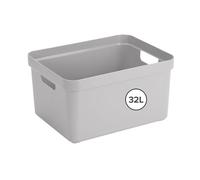 Sunware 09800681 Scatola portaoggetti Sigma Home, Plastica, Grigio, 32 Litri