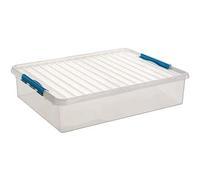 Sunware q-Line Storage Box, Blu Trasparente, 60 Litri