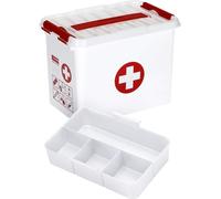 Sunware Q Line Valigetta Pronto Soccorso Vuota 9L 30x20x22,3cm Cassetta Bianco