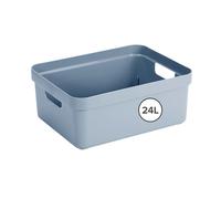 Sunware Sigma Home Contenitore plastica 24L - 44,5x34,5x18,3cm - Contenitori plastica per Bagno e Cucina organizer - compatibile con Coperchio (Venduto separatamente)