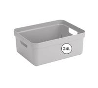 Sunware Sigma Home contenitore plastica 24L - 44,5x34,5x18,3cm - contenitori plastica per bagno e cucina organizer - compatibile con coperchio (venduto separatamente)