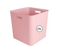 Sunware Sigma Home contenitore plastica 25L - 31,8x31,8x31,1cm - contenitore quadrato per mobili a cubi - compatibile con coperchio (venduto separatamente)