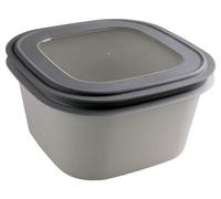 Sunware Sigma Home - Contenitore salvafreschezza per microonde, congelatore, 3,8 l, grigio, 23 x 23 x 12,4 cm, ermetico, a prova di perdite, impilabile, senza BPA