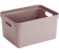 Sunware Sigma Home scatola portaoggetti 32L rosa - 44.5x34.5x24.3cm - contenitore organizer impilabile - scatola plastica casa