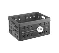 Sunware Square Folding Box 32 Litre Anthracite colour