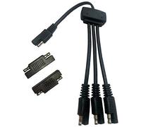 Sunway Solar Connettori a pannello, cavo di prolunga per collegare 3 pannelli a batteria da 12 V con adattatori inversi di polarità SAE per kit di ricarica e manutentori