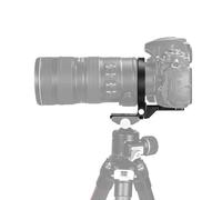 SUNWAYFOTO Anello girevole universale da 80 mm per DLSR, supporto per treppiede e piastra Arca Swiss, regolazione orizzontale e verticale