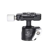 SUNWAYFOTO XB-25 - Testa a sfera per treppiede, rotazione a 360°, con piastra a sgancio rapido da 1/4" e per fotocamera DSLR, treppiede, monopiede Slider, carico 5 kg