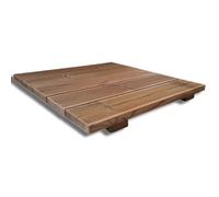 SUNWOOD Pedana doccia antiscivolo 60x50 cm in legno di pino THERMO-WOOD