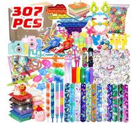 SUNXBUK 307 Pezzi Gadget Compleanno Bambini,Pinata Assortiti Regalo ,Regalini Invitati Giocattoli,Regalini Invitati,Regalo per Bambini Set ,Festa Compleanno per Bambini e Bambine