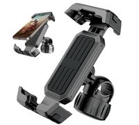 SUNXBUK Porta Cellulare Moto,Portacellulare Moto,Supporto Cellulare Scooter,Rotazione 360°,Compatibile con iPhone e Android, Fissaggio Sicuro Senza Vibrazioni, Accessorio Essenziale per Motociclisti