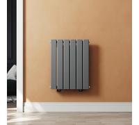 SUNXURY Radiatore scaldasalviette 600x465 mm Verticale Radiatore Piatto Radiatore Piccolo Laterale Collegamento Scaldasalviette Antracite Design Pannello Singolo Radiatore a Parete