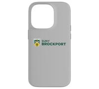 SUNY Brockport Golden Eagles Institutional Shield Logo Custodia per iPhone 14 Pro