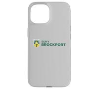 SUNY Brockport Golden Eagles Institutional Shield Logo Custodia per iPhone 15