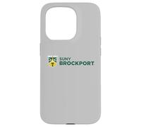 SUNY Brockport Golden Eagles Institutional Shield Logo Custodia per iPhone 15 Pro