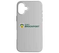 SUNY Brockport Golden Eagles Institutional Shield Logo Custodia per iPhone 16 Plus