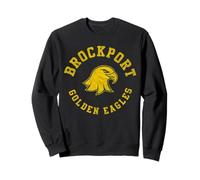 SUNY Brockport Golden Eagles Retro Distressed Felpa