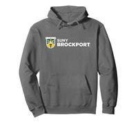 SUNY Brockport Golden Eagles Torch Logo Felpa con Cappuccio