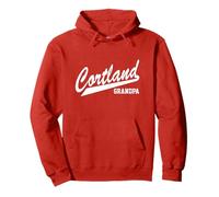 SUNY Cortland Grandpa Red Dragons Script Felpa con Cappuccio