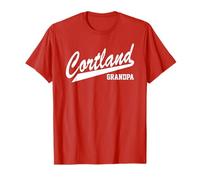 SUNY Cortland Grandpa Red Dragons Script Maglietta