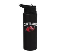 SUNY Cortland Red Dragons Athletics Logo Stainless Steel Insulated Water Bottle