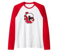 SUNY Cortland Red Dragons C Claw Logo Maglia con Maniche Raglan