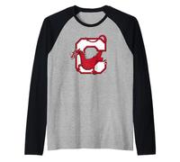 SUNY Cortland Red Dragons C Mark Maglia con Maniche Raglan